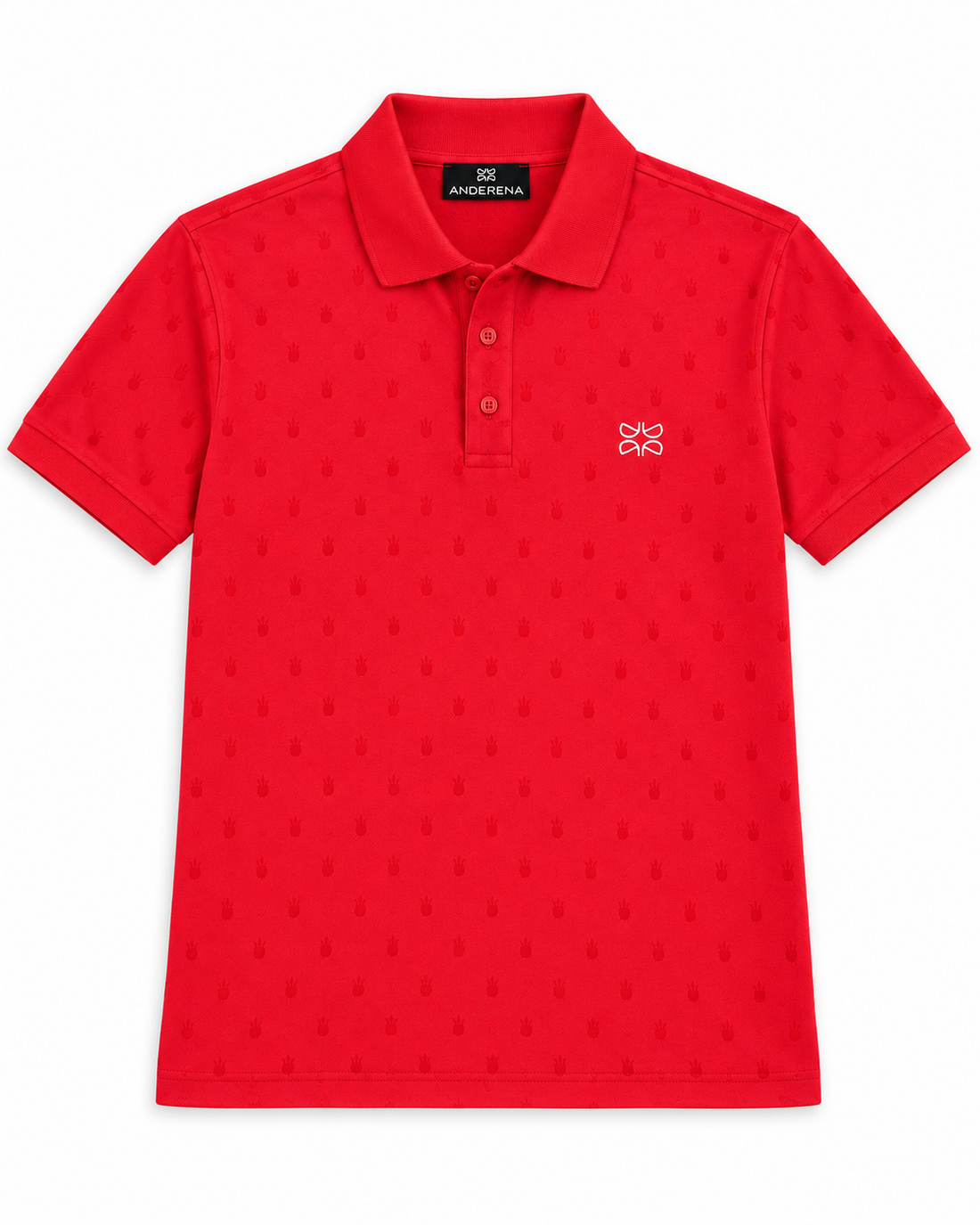Polo Homme rouge Logo
